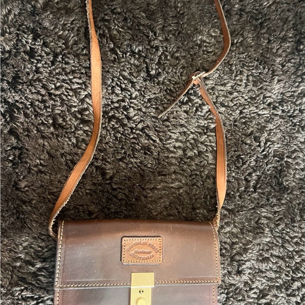 Brown Leather Crossbody Bag